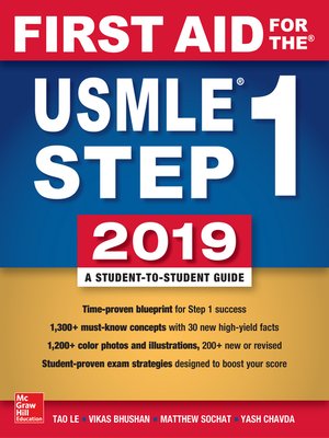 cover image of First Aid for the USMLE Step 1 2019,  Twenty-
